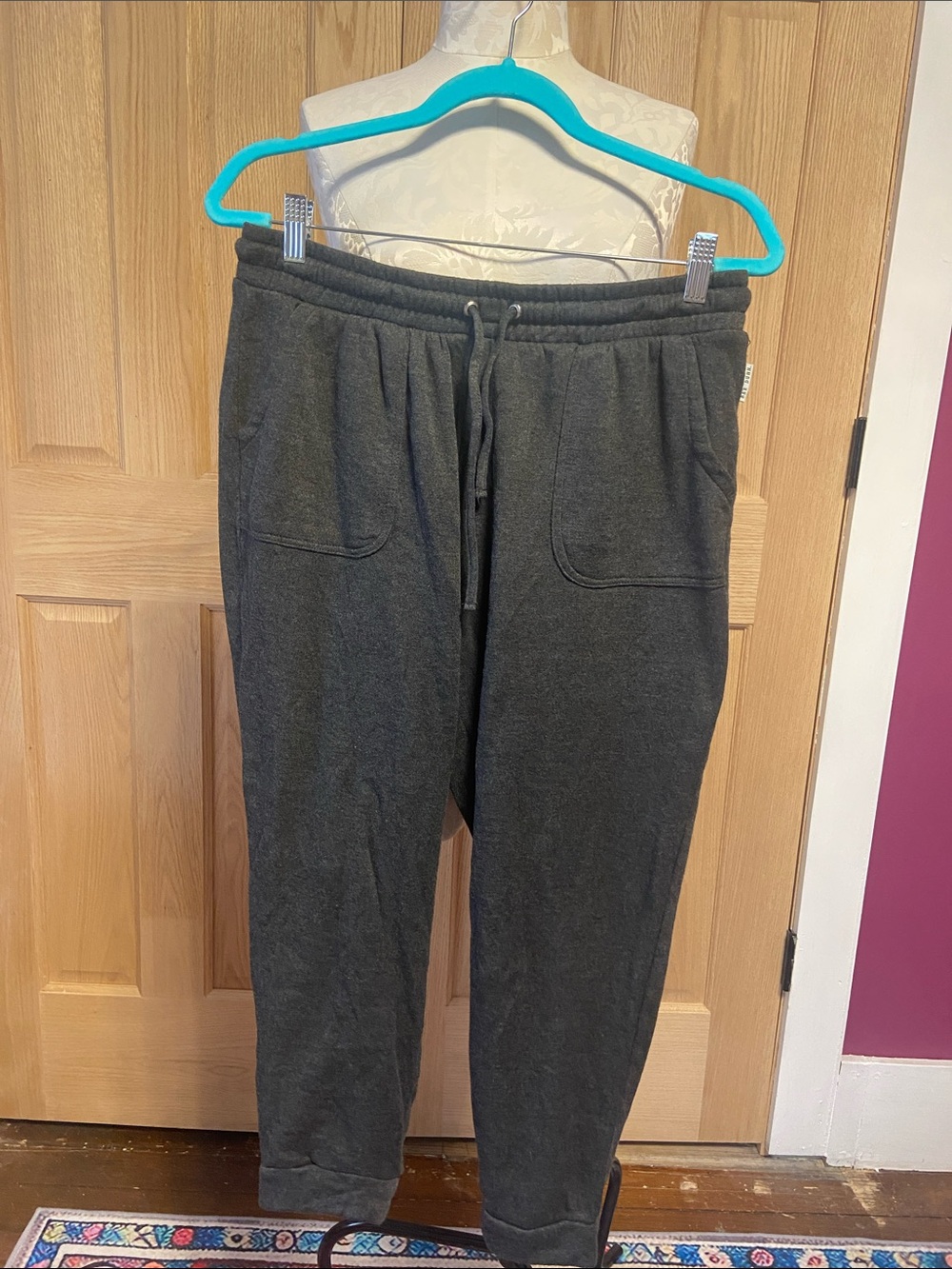 Rae Dunn Charcoal Drawstring Joggers